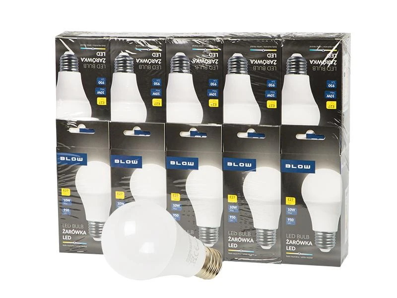 Blow LED lemputė E27 10W A60 230V - 10vnt