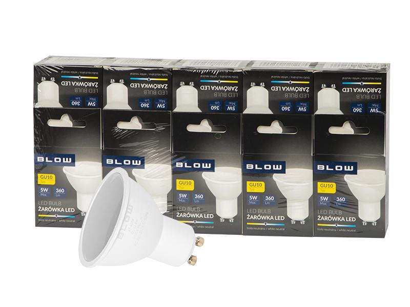 Blow LED lemputė GU10 5W 230V - 10vnt