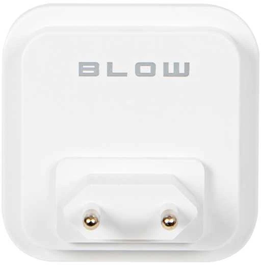 Blow LED naktinė lempa su prieblandos jutikliu, kvadratinė mėlyna