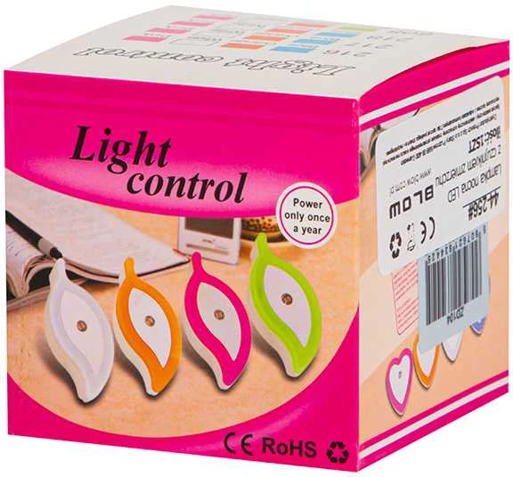 Zd104 Blow LED naktinė lempa su prieblandos jutikliu
