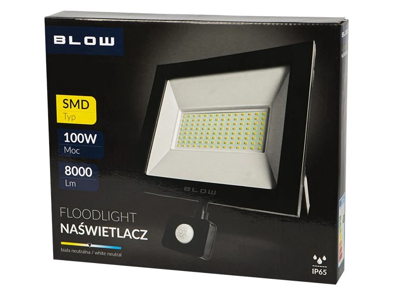 Blow LED prožektorius PIR SMD 100W