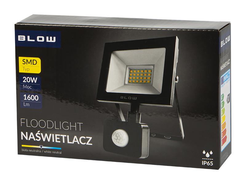 Blow LED prožektorius PIR SMD 20W