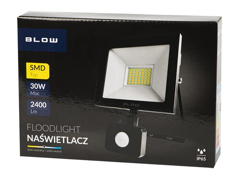 Blow LED prožektorius PIR SMD 30W