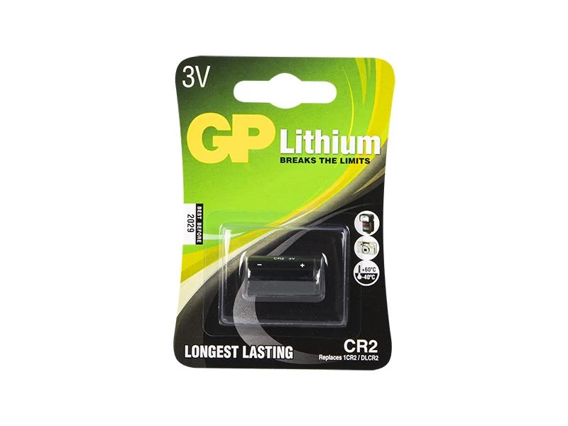 GP Lithium CR2 3V baterija pakuotėje