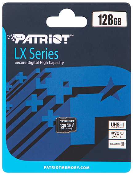 Atminties kortelė Blow Micro SDXC kortelė 128GB + SD adapteris PATRIOT