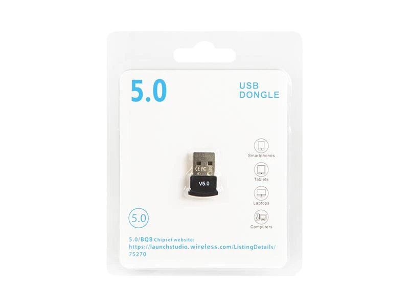 Bluetooth 5.0 USB adapteris pakuotėje