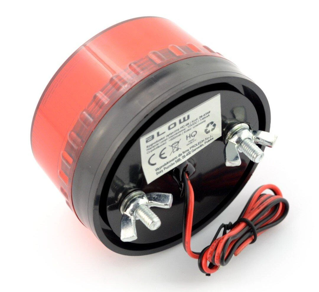 Blow Mirksinti lemputė HC-05 - LED 12V - raudona