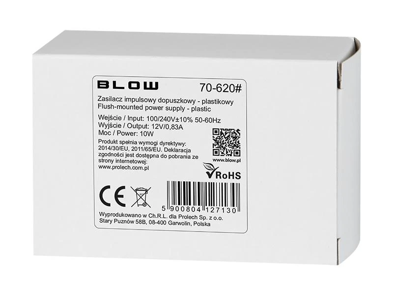 Blow Perjungiamas maitinimo šaltinis 12V/0.83A
