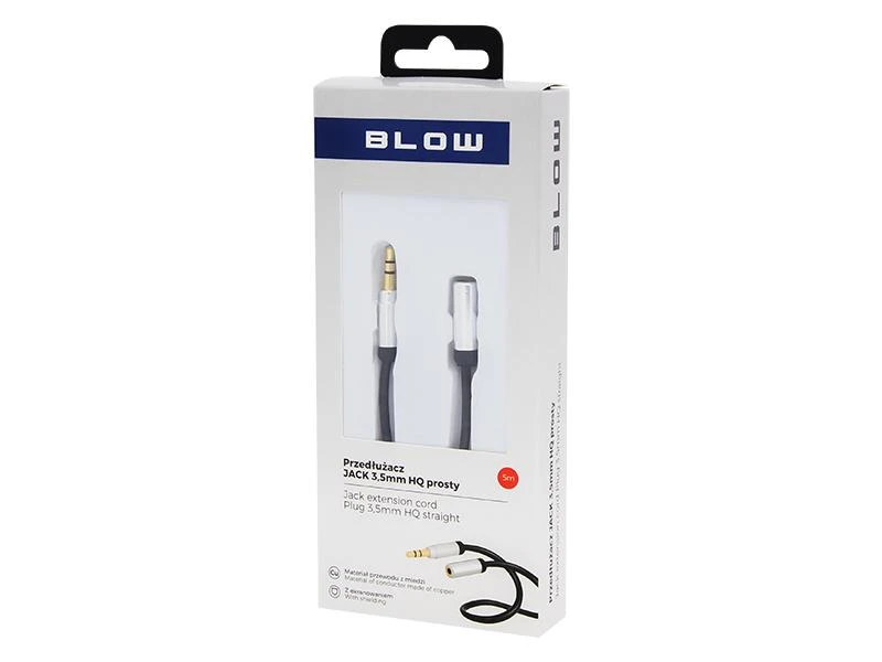 Blow 3.5 mm jack ilginimo laidas pakuotėje