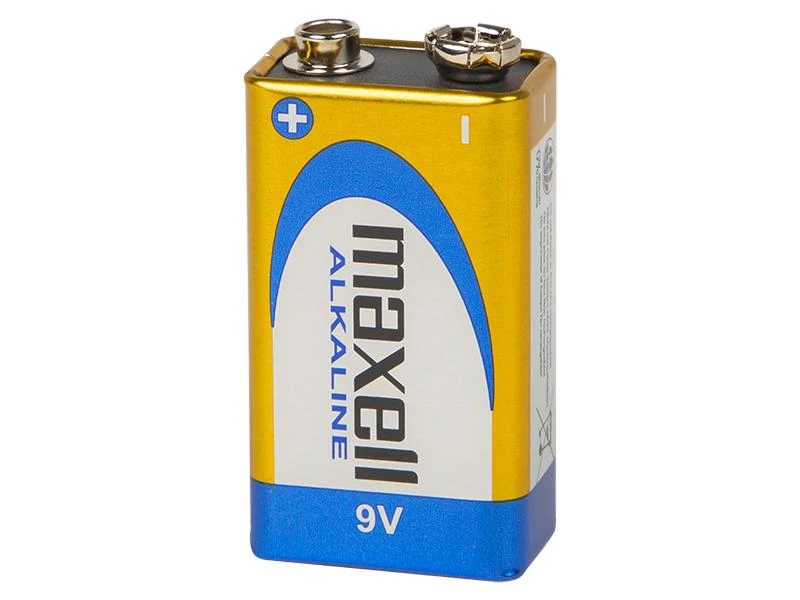 Maxell 9V šarminė baterija, stačiakampė