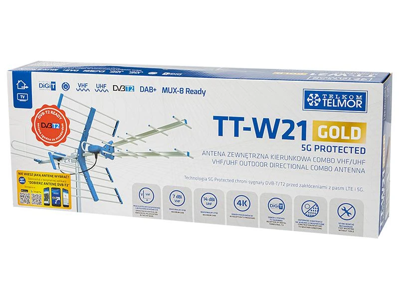 Blow TV antena TT W21 GOLD COMBO 5G TELMOR