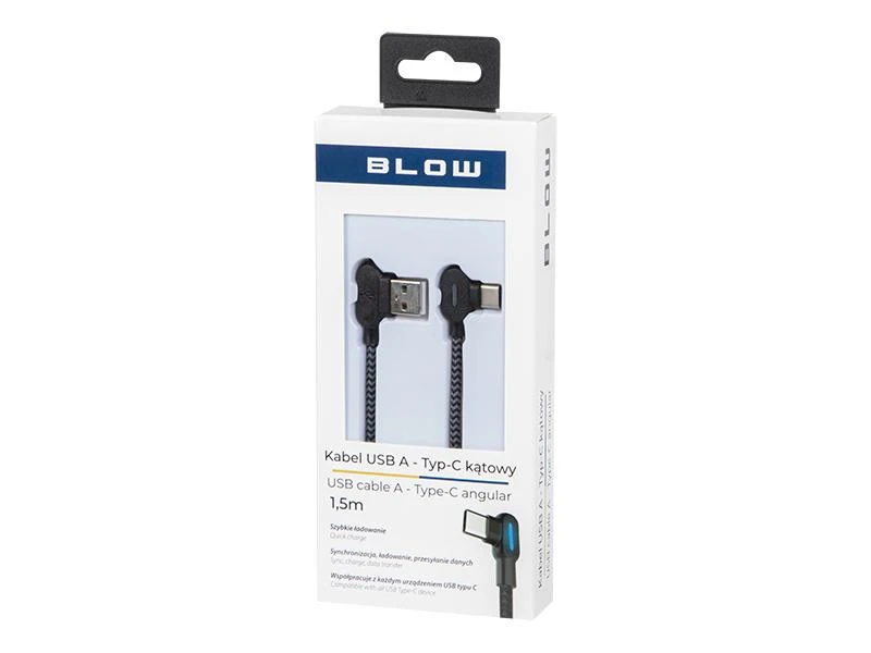 Blow USB 2.0 A jungtis – USB-C 1,5 m kampu