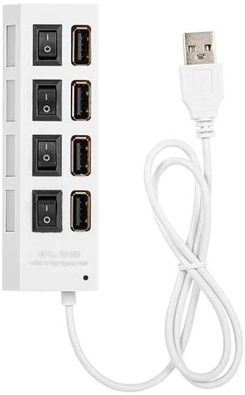 Blow USB skirstytuvas WT.A-4xGN.A HUB-07 baltas
