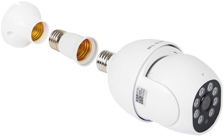 BLOW WiFi Tuya 4MP lemputės formos kamera T-834 besisukanti PTZ`