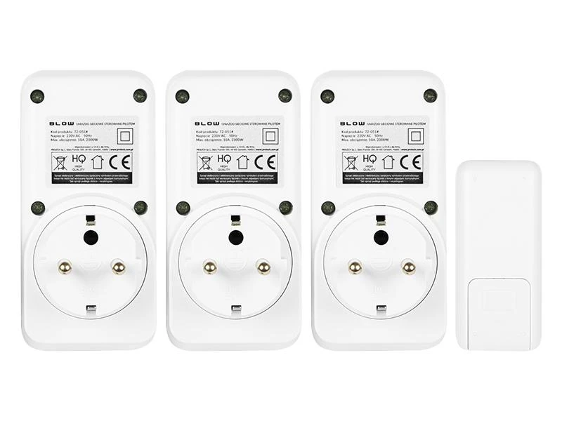 Blow WiFi valdomas išmanusis lizdas 10A - 3 vnt