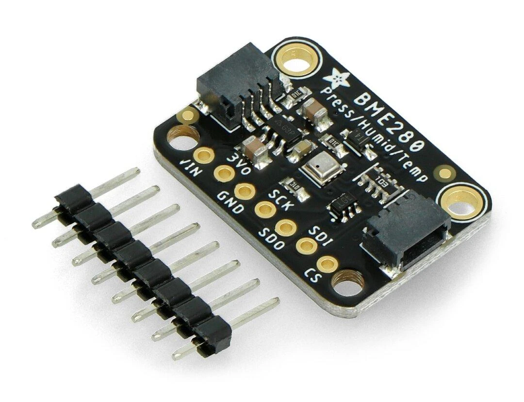 BME280, drėgmės, temperatūros ir slėgio jutiklis 110kPa I2C / SPI 3-5V, STEMMA QT / Qwiic, Adafruit 2652