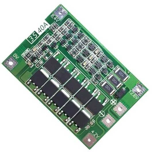 3S 40A BMS apsaugos plokštė 12.6V