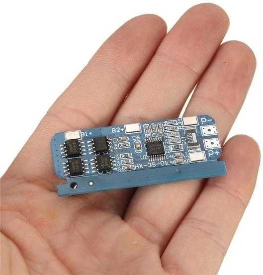 Oem BMS PCM PCB įkrovimo modulis Li-ion 3S 12V 6-8A - skirtas 18650 elementų
