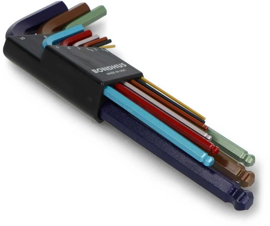 Bondhus šešiakampių raktų rinkinys – 1.5–10 mm – 9 vnt.