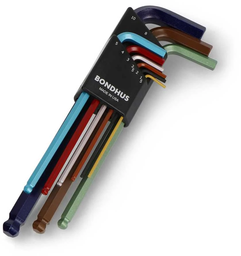 Bondhus šešiakampių raktų rinkinys – 1.5–10 mm – 9 vnt.