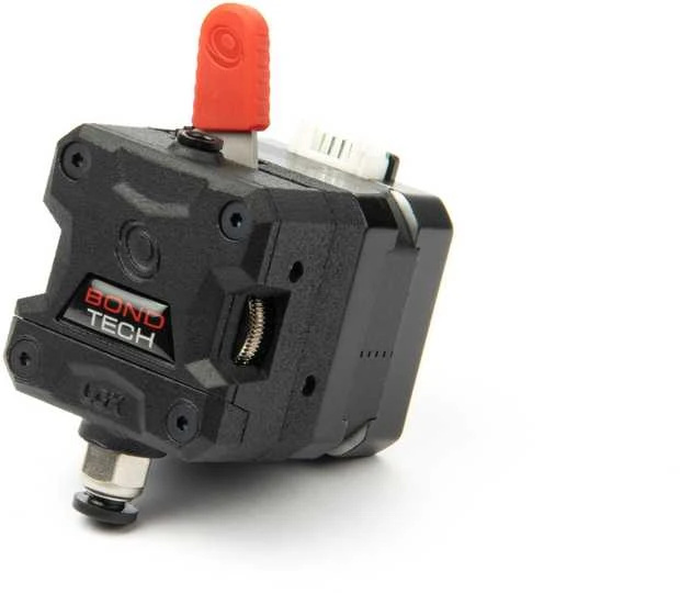 Bondtech LGX B ekstruderis su svirtele