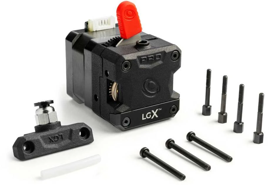 Bondtech LGX PRO ekstruderio komplektas su montavimo detalėmis