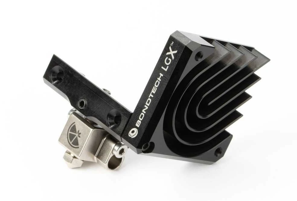 Bondtech LGX Shortcut ekstruderio radiatorius ir antgalis
