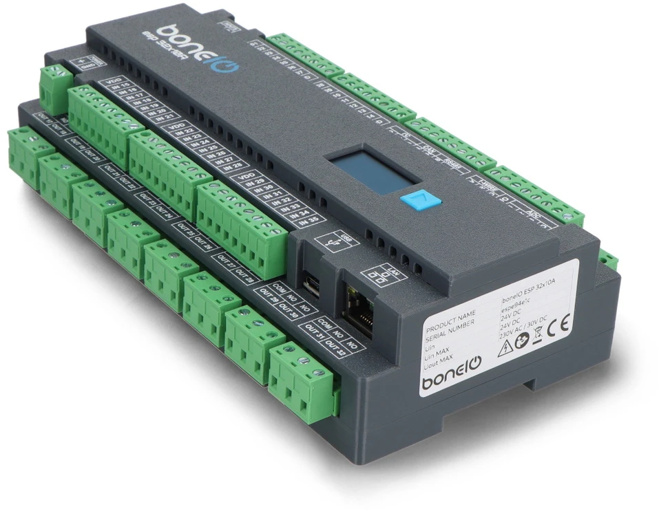 boneIO ESP 32x10A – išmanusis valdiklis