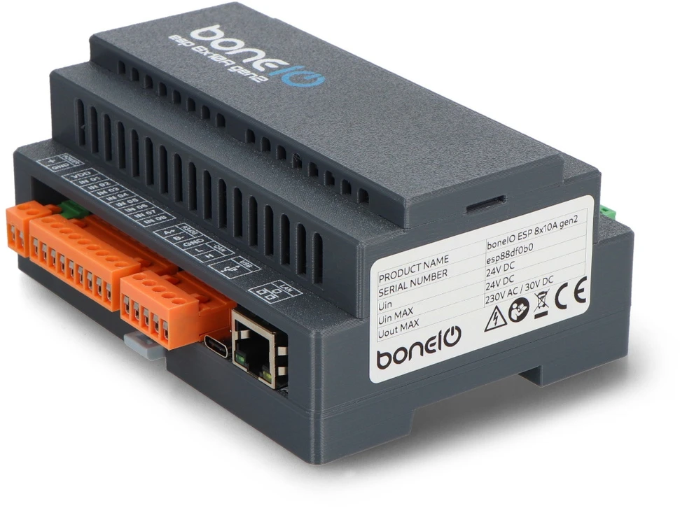 boneIO ESP 8x10A gen2 – išmanusis valdiklis – Home Assistant / ESPHome