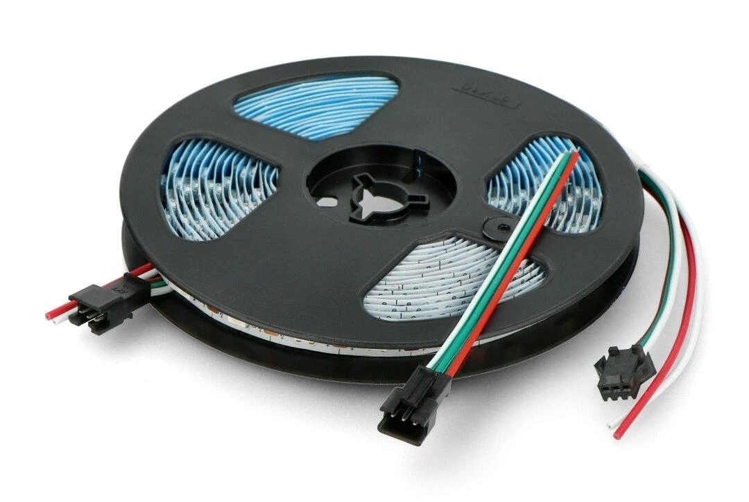 Btf Lighting RGB LED juosta SK6812 - skaitmeninė, adresuota - IP30 60 LED/m, 5V - 5m - balta