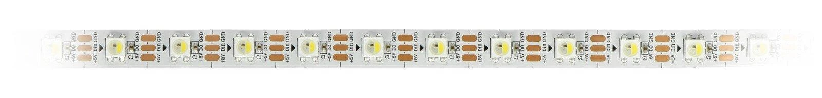 Btf Lighting RGB LED juosta SK6812 - skaitmeninė, adresuota - IP30 60 LED/m, 5V - 5m - balta