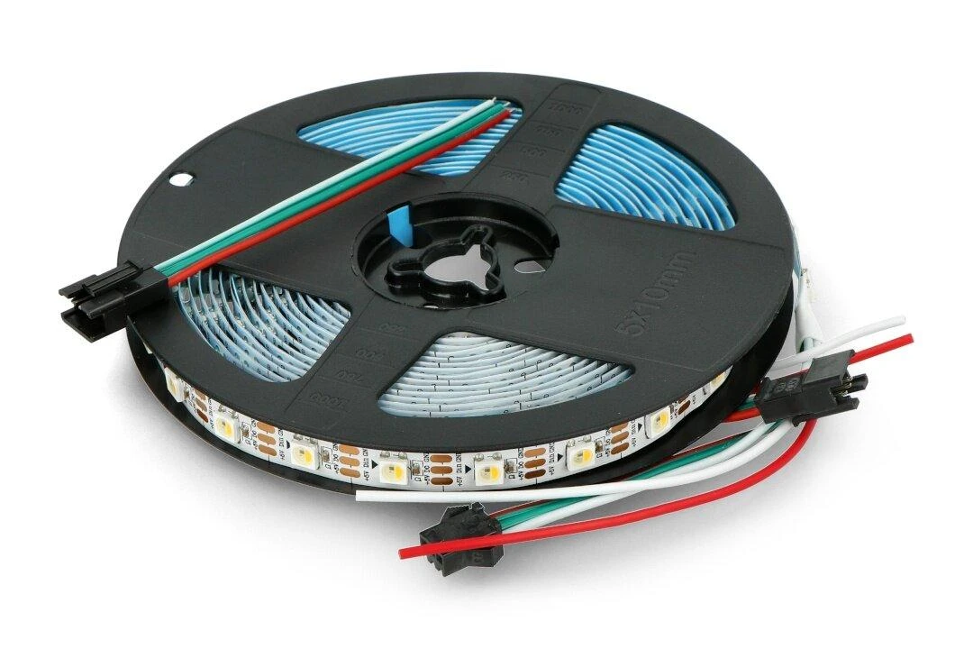 Btf Lighting RGBW LED juosta SK6812 - skaitmeninė, adresuota - IP30 60 LED/m, 5V - 5m - balta