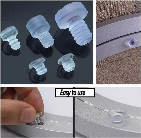 Oem Buferis - 5 mm - Durų buferis - Apsaugos nuo susidūrimo varžtas - Skaidrus - 10 vnt