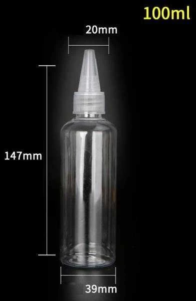 Oem Butelis su aplikatoriumi 100ml – Butelis skysčiams dozuoti