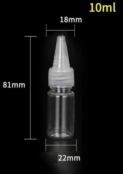 Oem Buteliukas su aplikatoriumi 10ml - Butelis skysčiams dozuoti