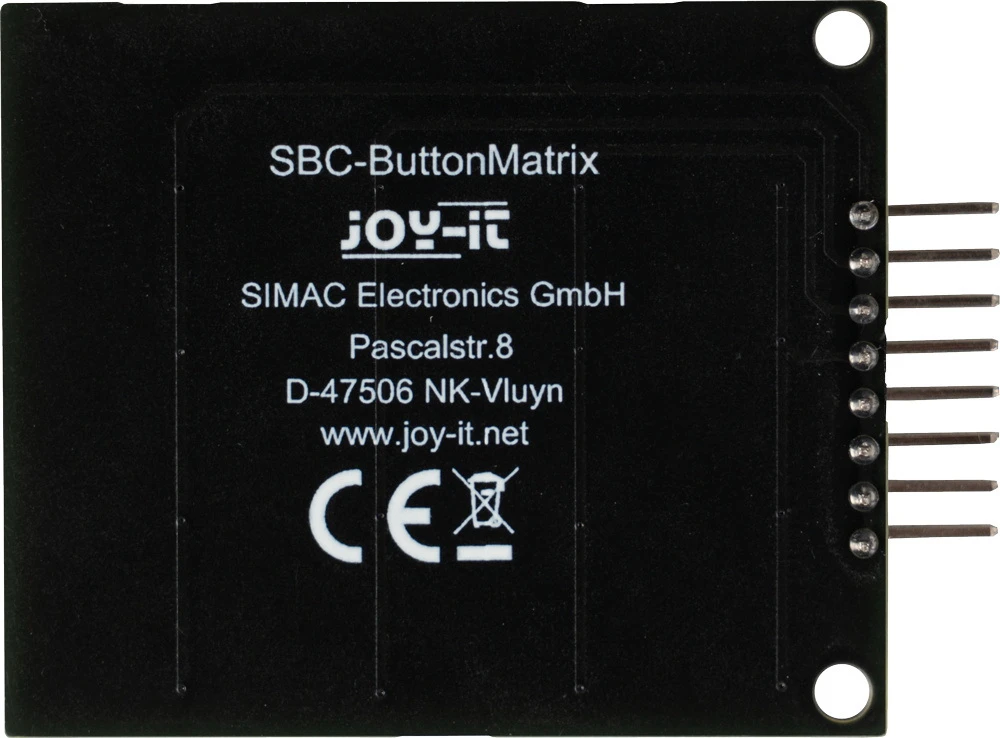 Buttonmatrix – 4x4 klaviatūros matrica – Joy-IT