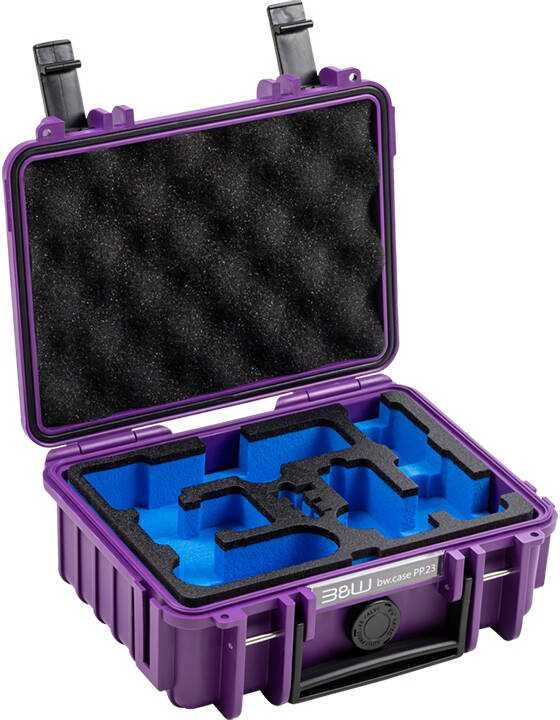 Bw Cases Dėklas B&amp;W Type 500, skirtas DJI Osmo Pocket 3 Creator Combo (violetinė)