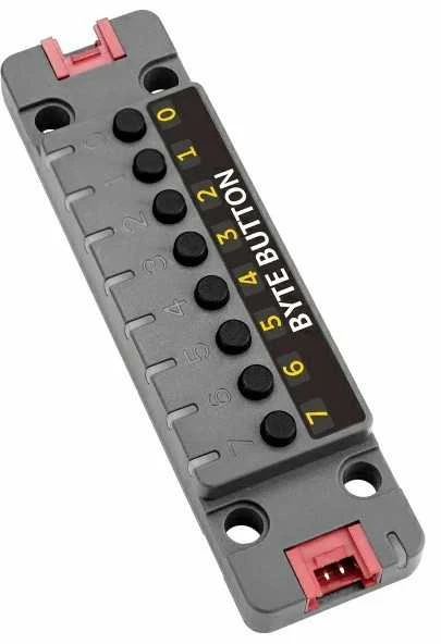 Byte Mygtukų blokas – 8 mygtukų modulis + 9 WS2812C RGB diodai – Įrenginio išplėtimo modulis – M5Stack U192