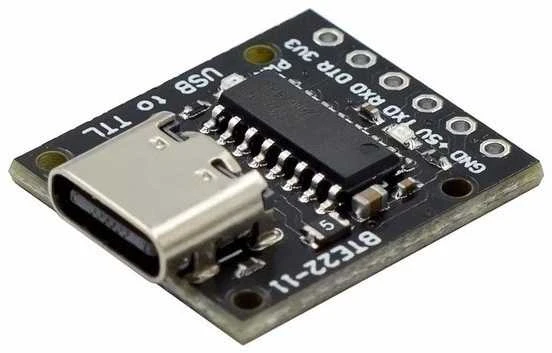 Oem C tipo USB nuoseklusis keitiklis į TTL UART 3.3V/5V - CH340E - alternatyvus modulis CH340G