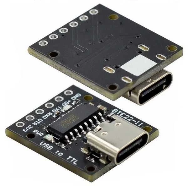 USB-C į TTL UART modulis su CH340E lustu, 2 vnt.