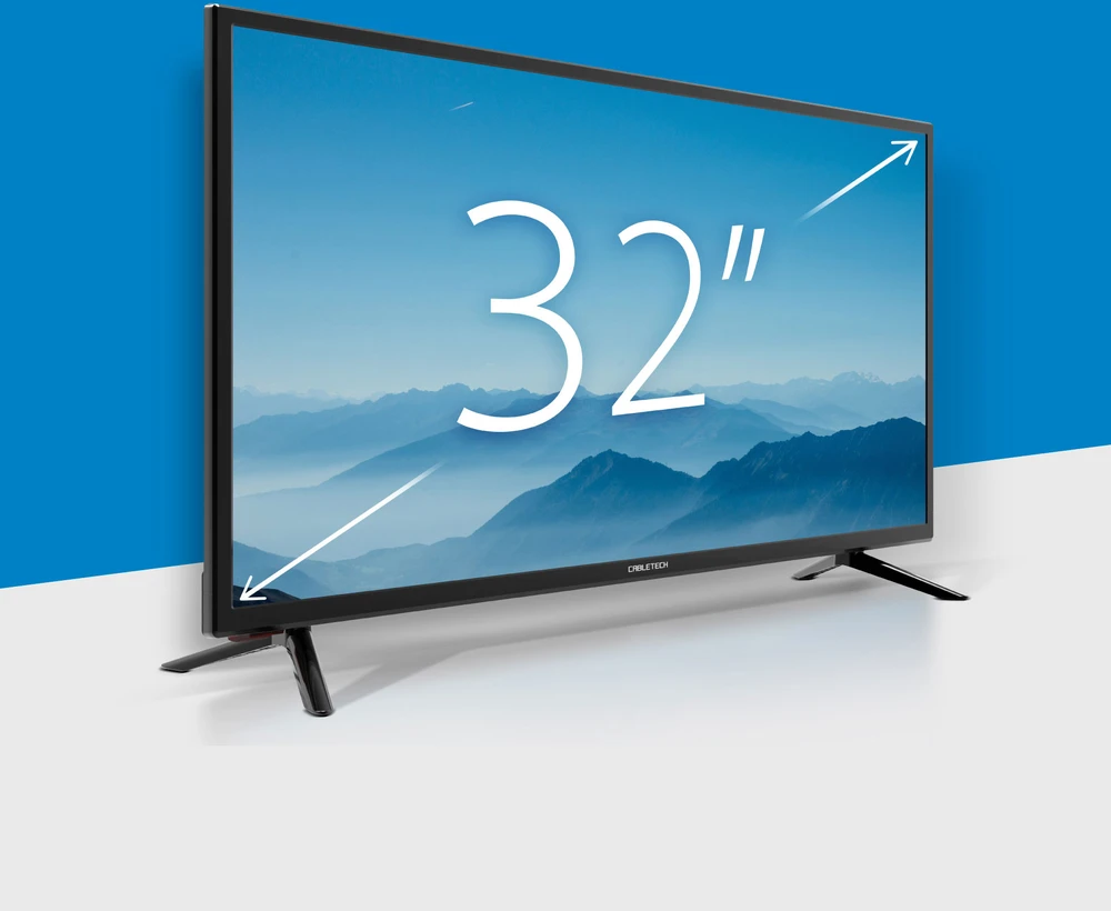 Cabletech 32 colių DVB-T2 H.265 HEVC televizorius