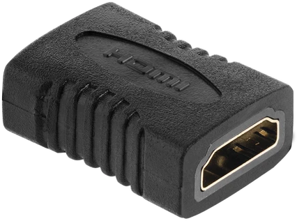 HDMI-HDMI jungties adapteris su griovelių korpusu