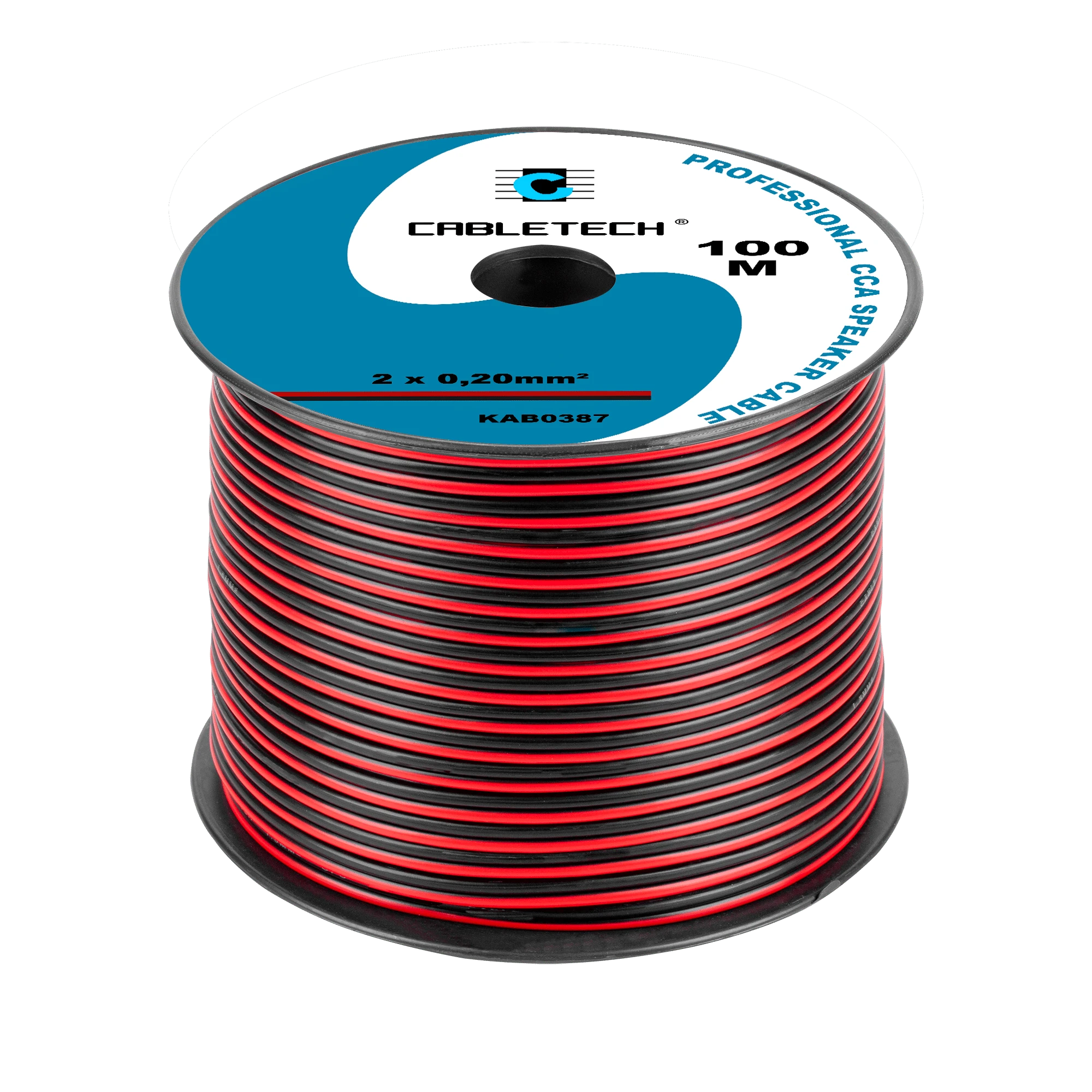Cabletech garsiakalbių laidas 0.20mm² rituolėje