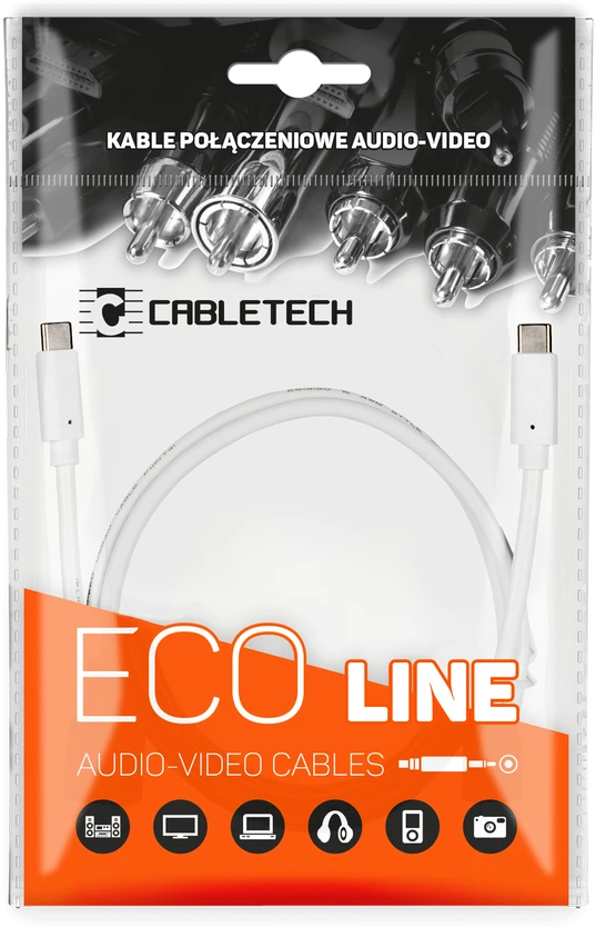 Cabletech USB C – USB C kištukas-kištukas
