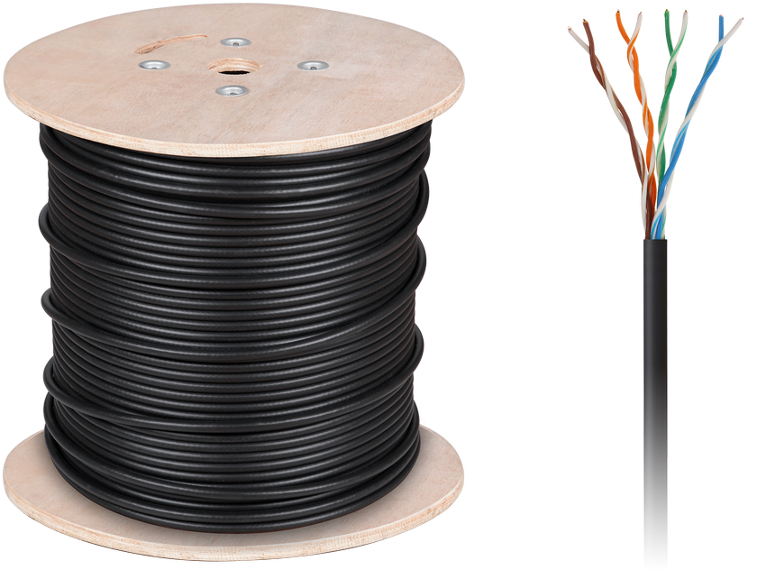 Cabletech Varinis kompiuterio laidas - UTPCat5e vytos poros + gelis