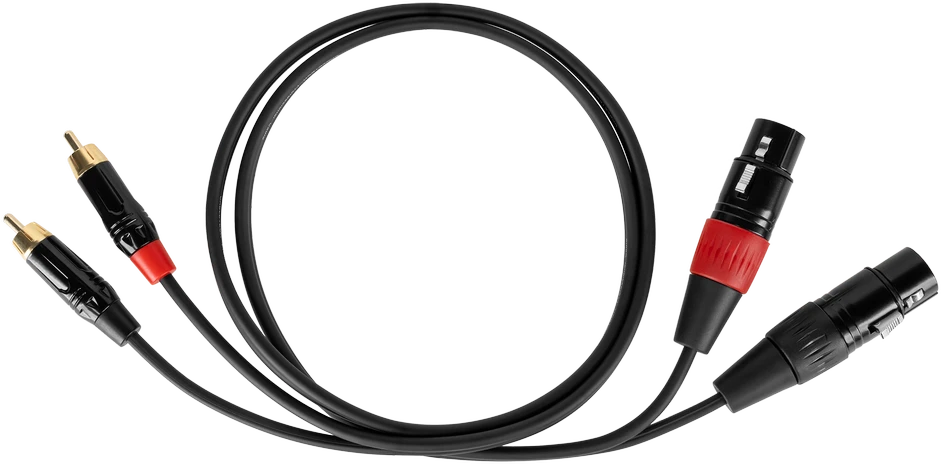 Cabletech XLR į 2RCA garso kabelis 1m
