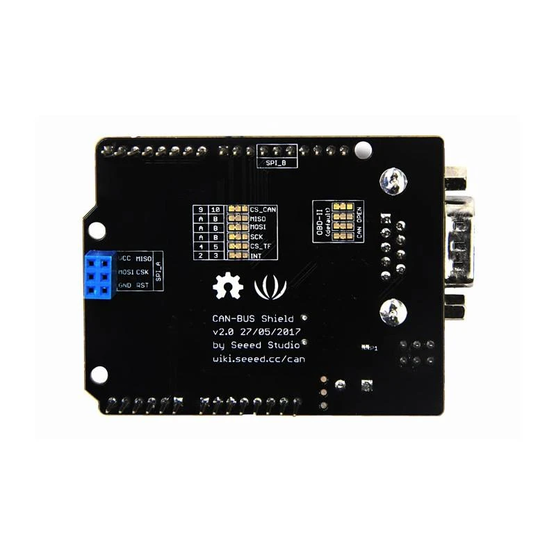 Seeed Studio CAN-Bus Shield v2.0 apatinė pusė