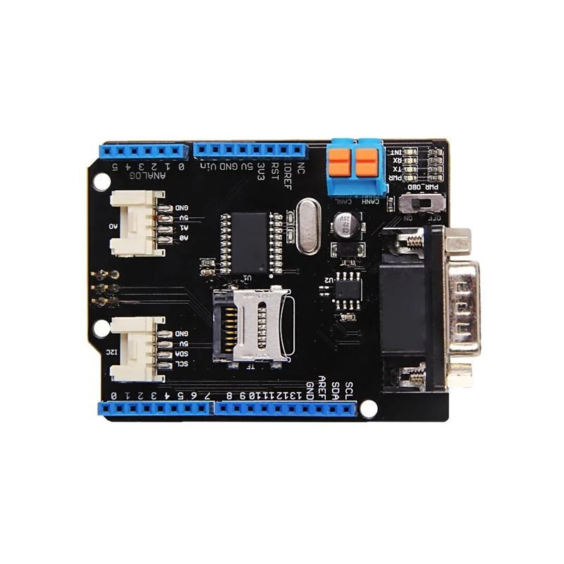 Seeed Studio CAN-Bus Shield v2.0 - viršutinis vaizdas