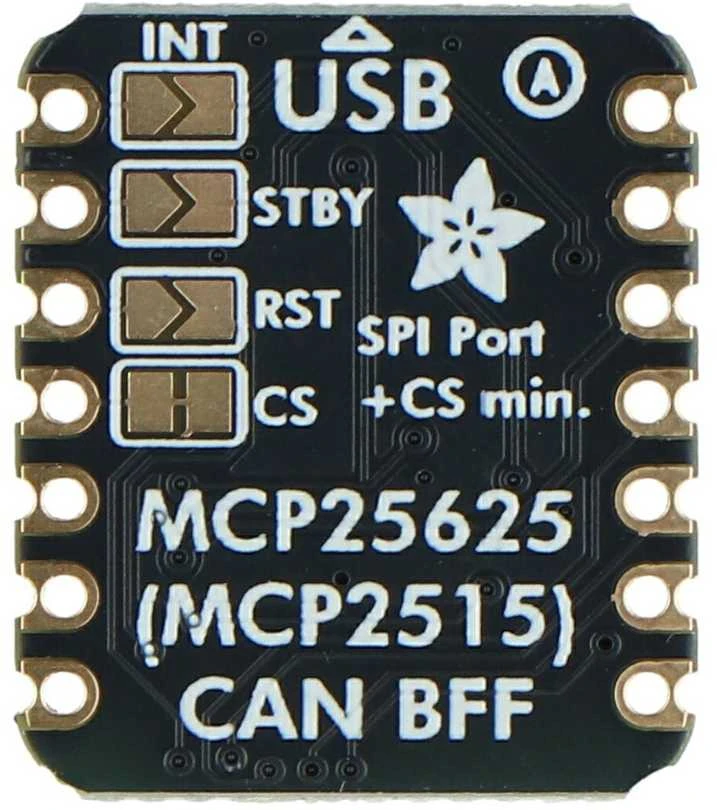 CAN magistralės BFF priedas - CAN magistralės modulis - MCP25625 - SPI - skirtas QT Py ir Xiao - Adafruit 5877