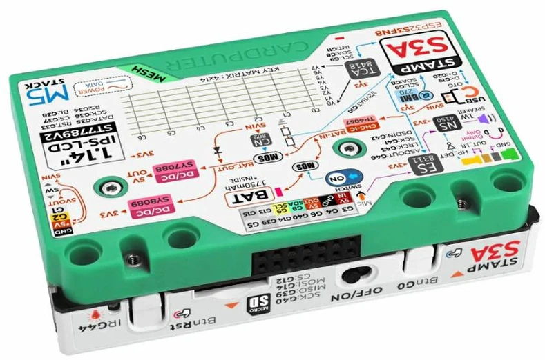 Cardputer Mesh rinkinys, skirtas Meshtastic – nešiojamam LoRa Mesh kompiuteriui su GPS – M5Stamp S3A – ESP32-S3FN8 – M5Stack K152